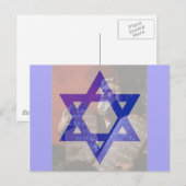 Moses, die Tabletten und der Star von David. Postkarte (Vorne/Hinten)