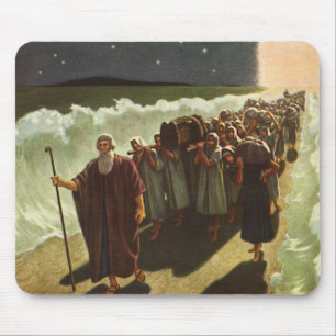 Moses Durchquerung des Roten Meeres, Vintage-Relig Mousepad