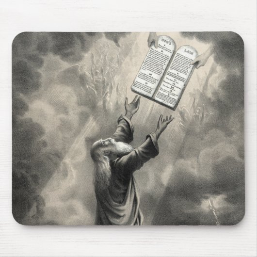 Moses erhält das Gesetz Mousepad (Vorne)