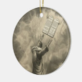 Moses Erhalt des Gesetzes die zehn Gebote Keramikornament (Links)