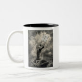 Moses erhält die Tasse des Gesetzes (Links)