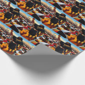 Moses führt die Menschen aus Ägypten und wirft Pap Geschenkpapier (Ecke)