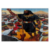 Moses führt die Menschen aus dem ägyptischen Vorst Schneidebrett (Vorderseite)