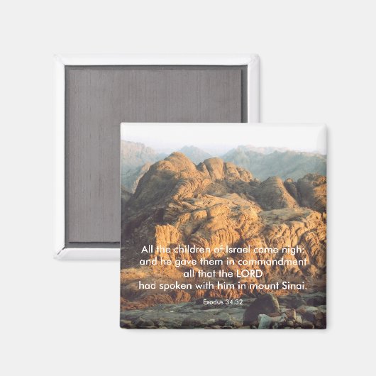 Moses gibt die Gebote - Magnet (Vorderseite/Rückseite)