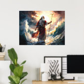 Moses hat das Rote Meer geteilt Poster (Heimbüro)