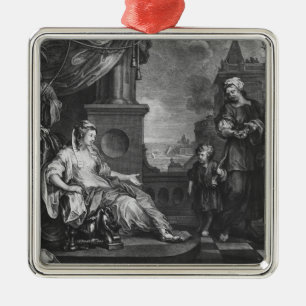 Moses holte Pharoahs Tochter, c.1752 Ornament Aus Metall
