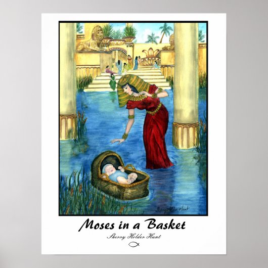 Moses in a Basket Print - Customized Poster (Vorne)