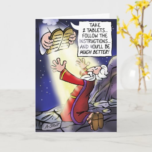 Moses: Komm 'besser'! -Karte Karte (Gelbe Blume)