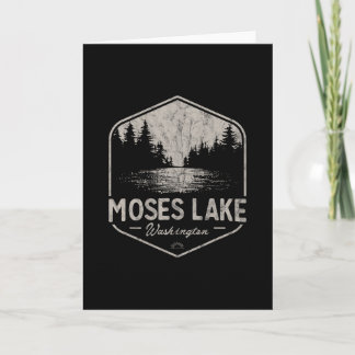 Moses Lake Washington Outdoors Vintage 3  Karte