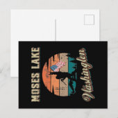 Moses Lake Washington Postkarte (Vorne/Hinten)