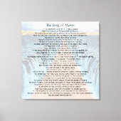 Moses-Lied Leinwanddruck (Vorderseite)