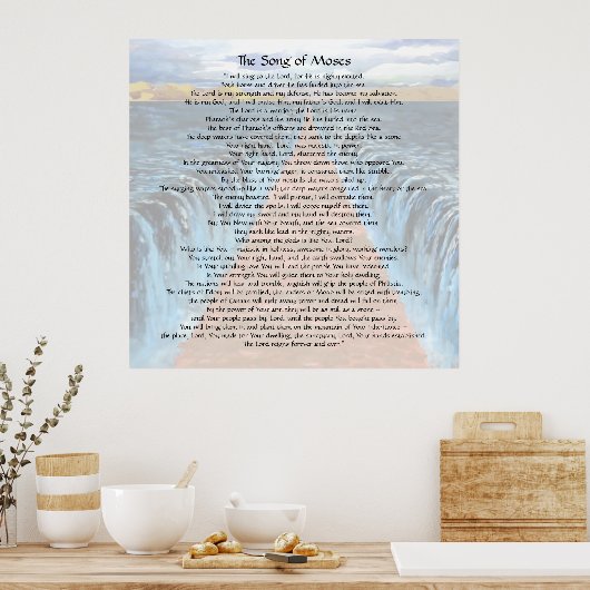 Moses-Lied Poster (Küche)
