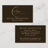 Moses Mediation I Monica Moses Visitenkarte (Vorne/Hinten)