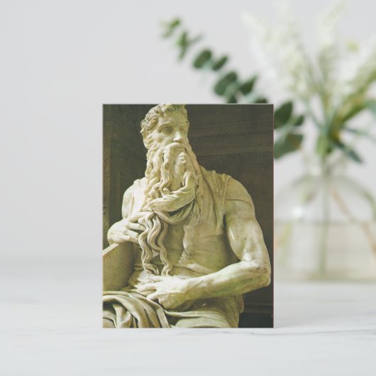 Moses, Michelangelo, S Pietro in Vincola Postkarte (Stehend Vorderseite)