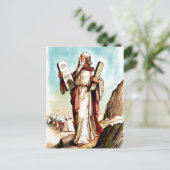 Moses mit den Tabellen der Postkarte des Gesetzes (Stehend Vorderseite)