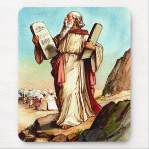Moses mit den Tabellen des Gesetzes Mousepad