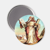 Moses mit den Tabellen des Gesetzmagneten Magnet (Vorderseite/Rückseite)