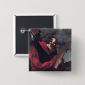 Moses mit den Tabletten des Gesetzes Button (Vorne & Hinten)