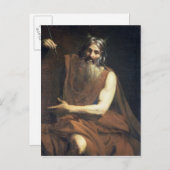 Moses mit den Tabletten des Gesetzes, c.1627-32 Postkarte (Vorne/Hinten)