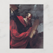 Moses mit den Tabletten des Gesetzes Postkarte (Vorderseite)