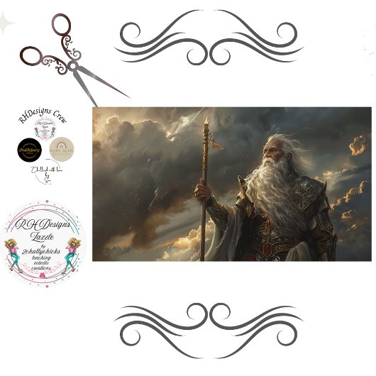 Moses mit seinem Stab, der die Juden entführt Seidenpapier