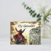 Moses Oy Gevalt! Postkarte (Stehend Vorderseite)