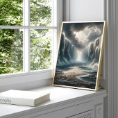 Moses Parting the Red Sea Bible Verse Art, Exodus Poster