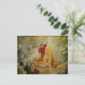 Moses parting the red sea post card. postkarte (Stehend Vorderseite)