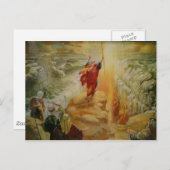 Moses parting the red sea post card. postkarte (Vorne/Hinten)