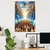 Moses Parting the Red Sea Poster (Heimbüro)