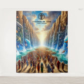 Moses parting the Seas Wandteppich (Vorderseite)