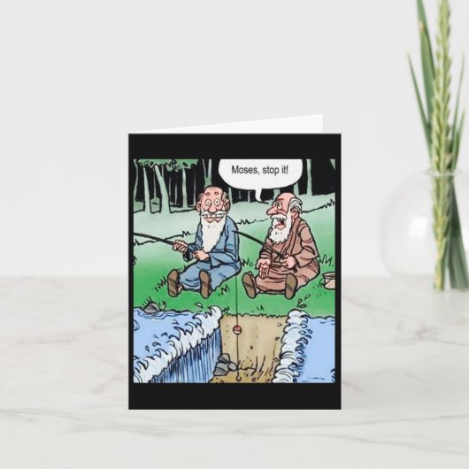 Moses Pole Fischen Karte (Vorderseite)