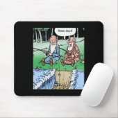 Moses Pole Fischen Mousepad (Mit Mouse)