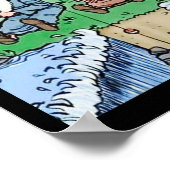 Moses Pole Fischen Poster (Ecke)