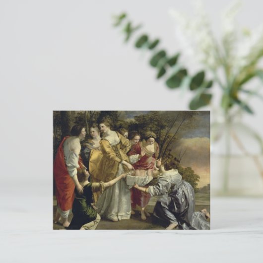 Moses retcued from the Nile, c.1630 Postkarte (Stehend Vorderseite)