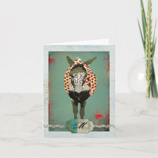 Moses-Rosen-Monogramm Notecard (Vorderseite)