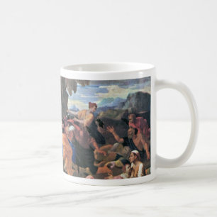 Moses schlägt Wasser aus dem Felsen von Poussin Kaffeetasse