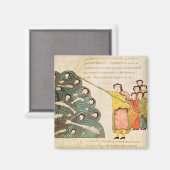 Moses schließt das Rote Meer auf die Ägypter Magnet (Vorderseite/Rückseite)