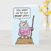 Moses schnitt, was weg von der Gott-Beschneidung Karte (Gelbe Blume)