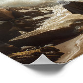 Moses Splitting the Sea - Religious Poster (Ecke)