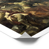 Moses Striking Water from the Rock, 1575 Poster (Ecke)