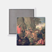 Moses Striking Water from the Rock, 1649 Magnet (Vorderseite/Rückseite)
