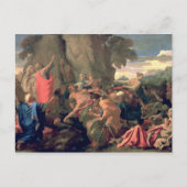 Moses Striking Water from the Rock, 1649 Postkarte (Vorderseite)