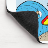 Moses Surfs Funny Cartoon T-Shirts Geschenke Samml Mousepad (Ecke)