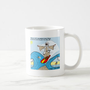 Moses Surft Lustige Cartoon T-Shirts Geschenke Sam Kaffeetasse