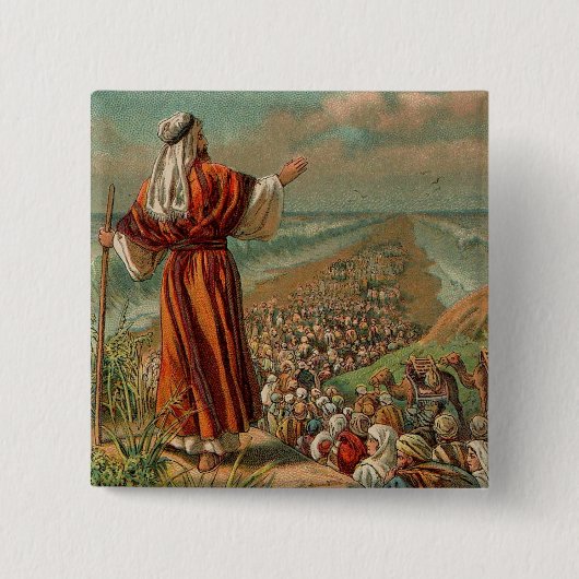 Moses Teile des Roten Meeres Button (Vorderseite)