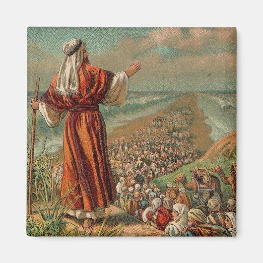 Moses Teile des Roten Meeres Magnet (Vorne)