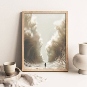 Moses teilt das Rote Meer, Christliche Malerei, Je Poster