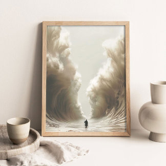 Moses teilt das Rote Meer, Christliche Malerei, Je Poster
