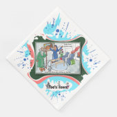 Moses teilt das Wohnzimmer | Abschiedsessen Serviette (Ecke)